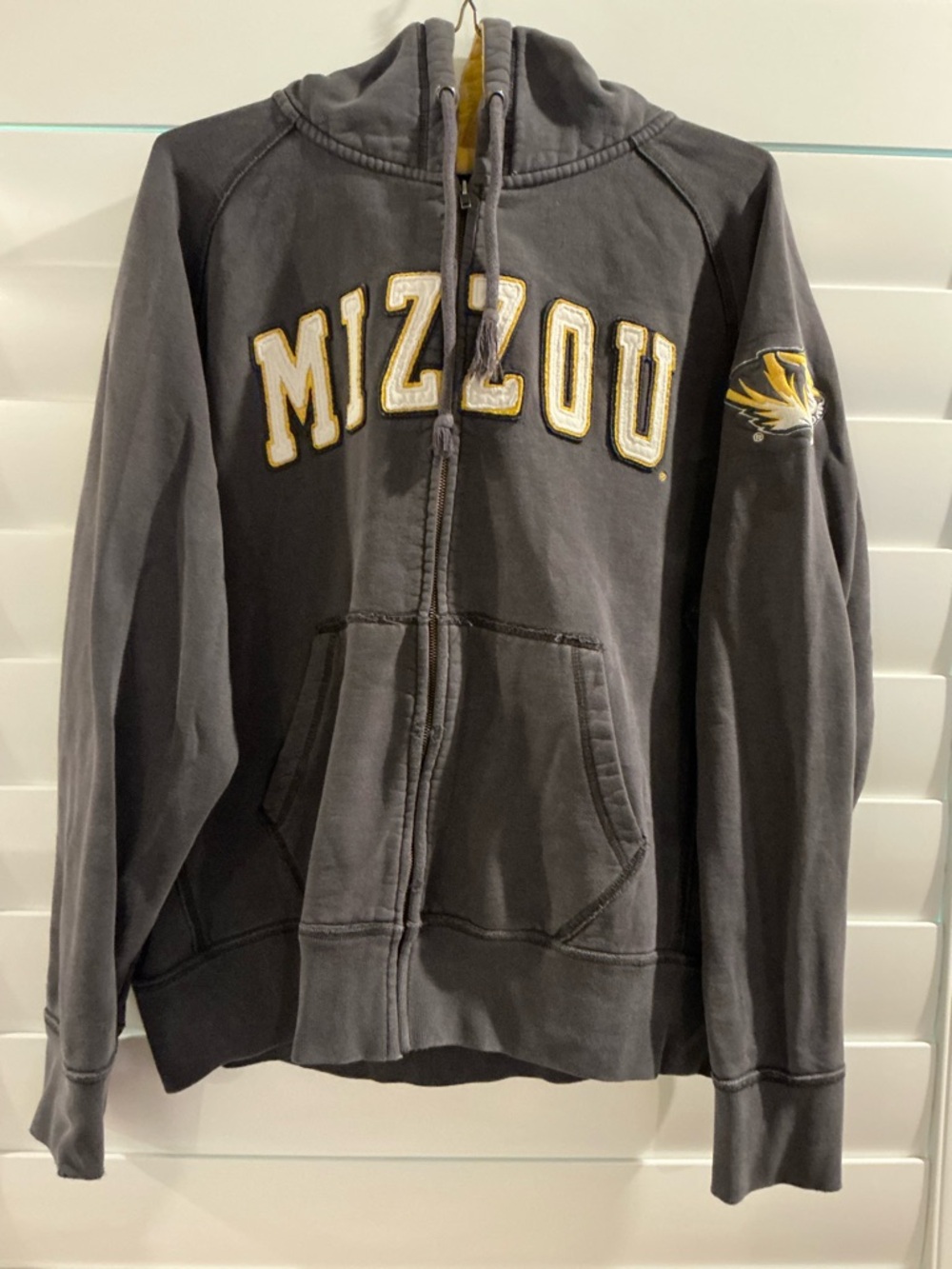 EUC - Men’s Colosseum Black and Yellow Fleece-Lined Hoodie - Size XL